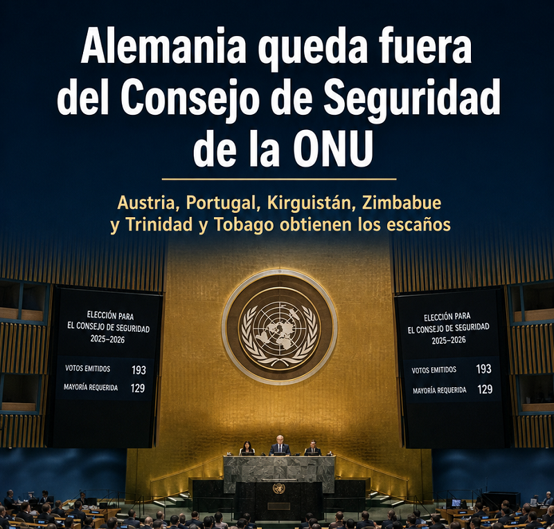Alemania fracasa en obtener un asiento en el Consejo de Seguridad de la ONU