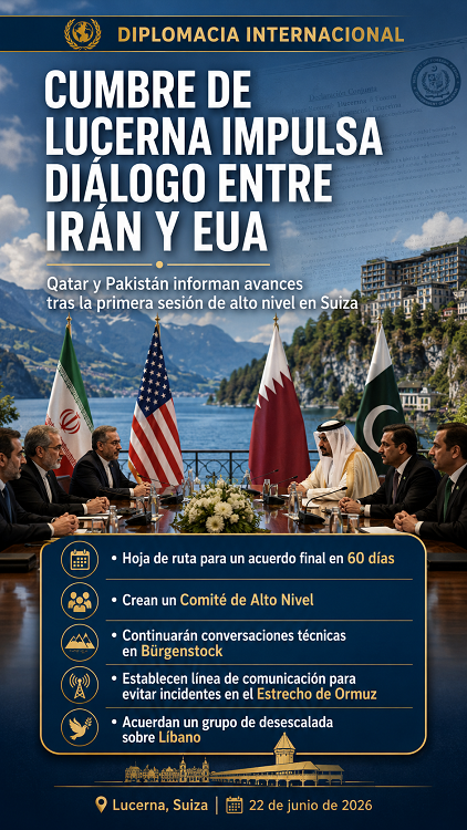 Irán y Estados Unidos acuerdan hoja de ruta de 60 días tras cumbre en Suiza