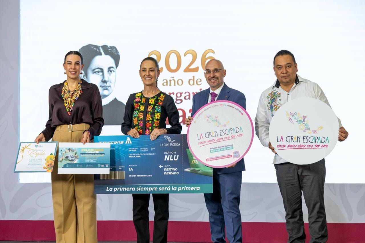 Lanzan Concanaco en la mañanera la segunda edición de La Gran Escapada; participan más de 6 mil 500 negocios turísticos