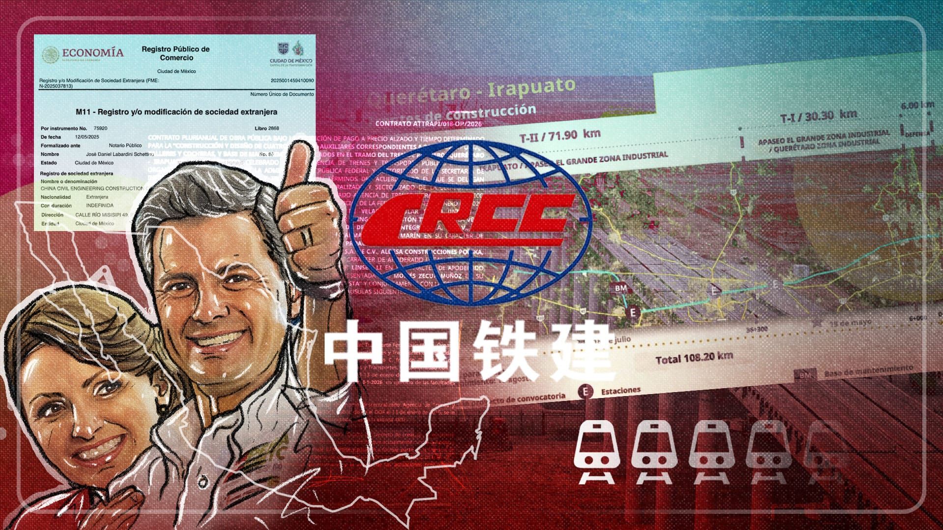 Regresa firma china del tren México-Querétaro de Peña a CSP con contrato de mil 279 millones de pesos: MCCI