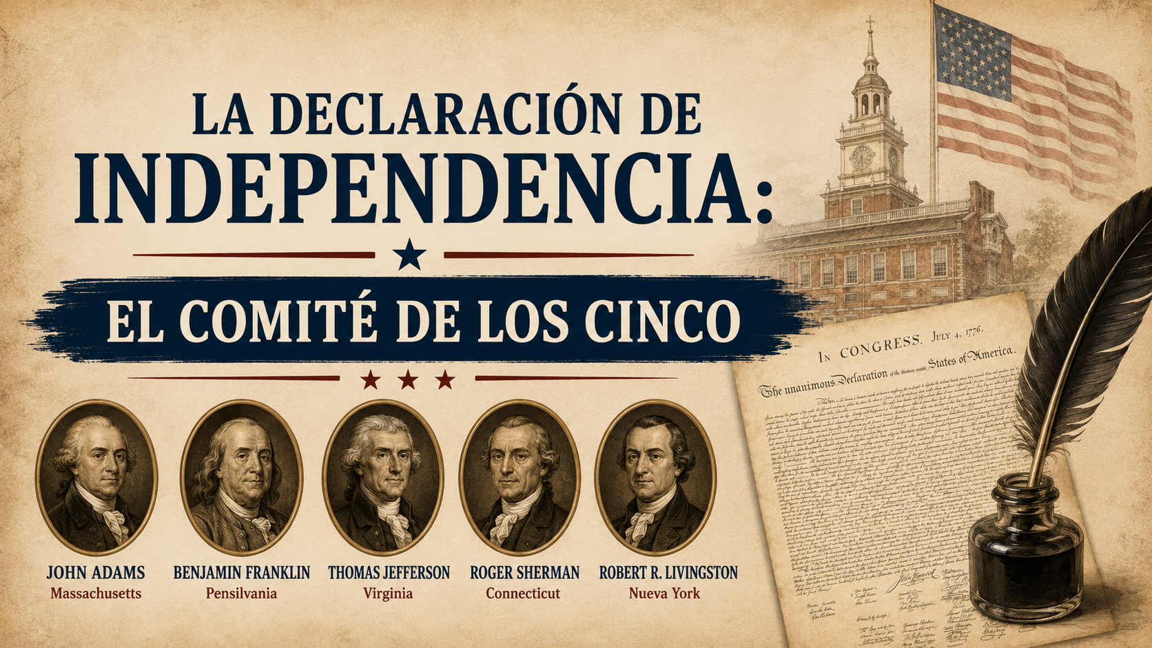 La Declaración de Independencia de Estados Unidos: El Comité de los Cinco