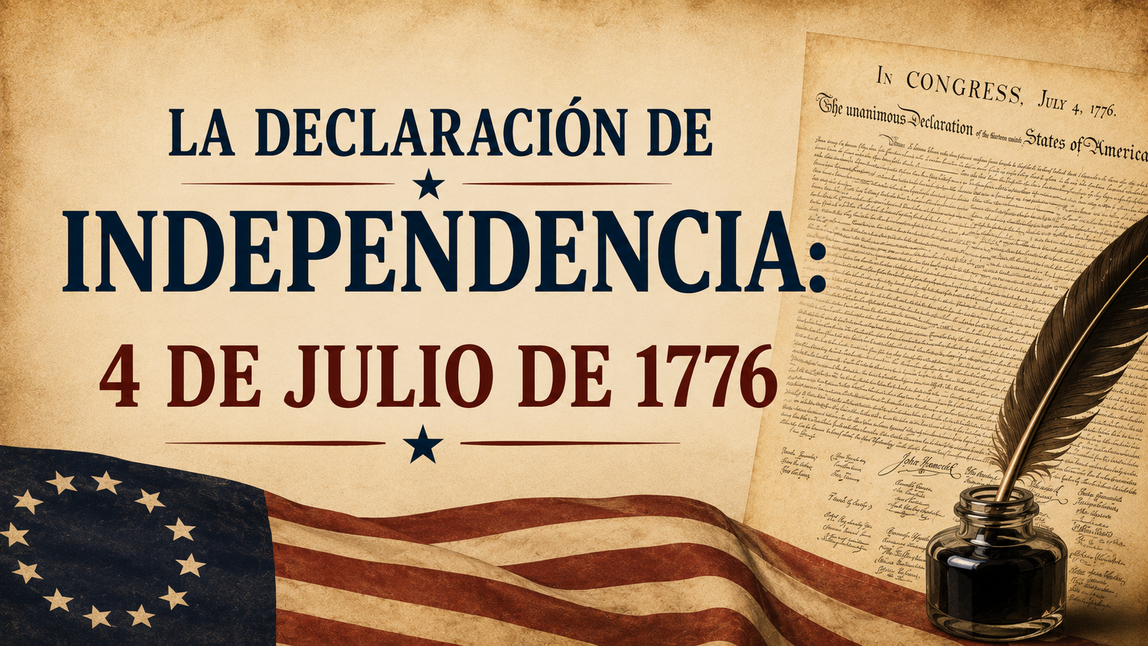 Declaración de Independencia: Una Transcripción. 4 de julio de 1776