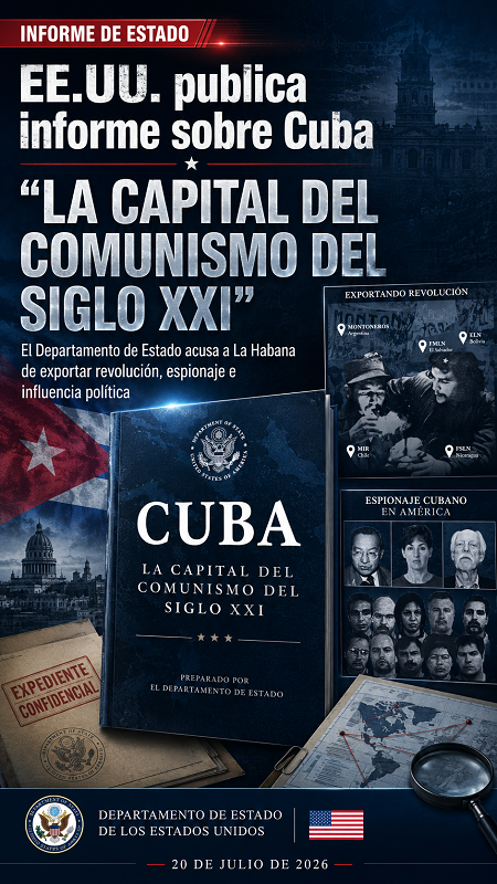 Estados Unidos acusa a Cuba de encabezar una red global de espionaje, subversión e influencia política