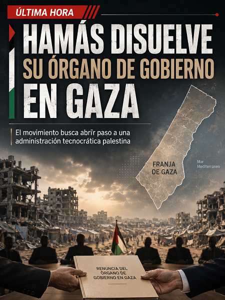 Hamás disuelve comité de gobierno en Gaza para dar paso a una administración con sede provisional en El Cairo