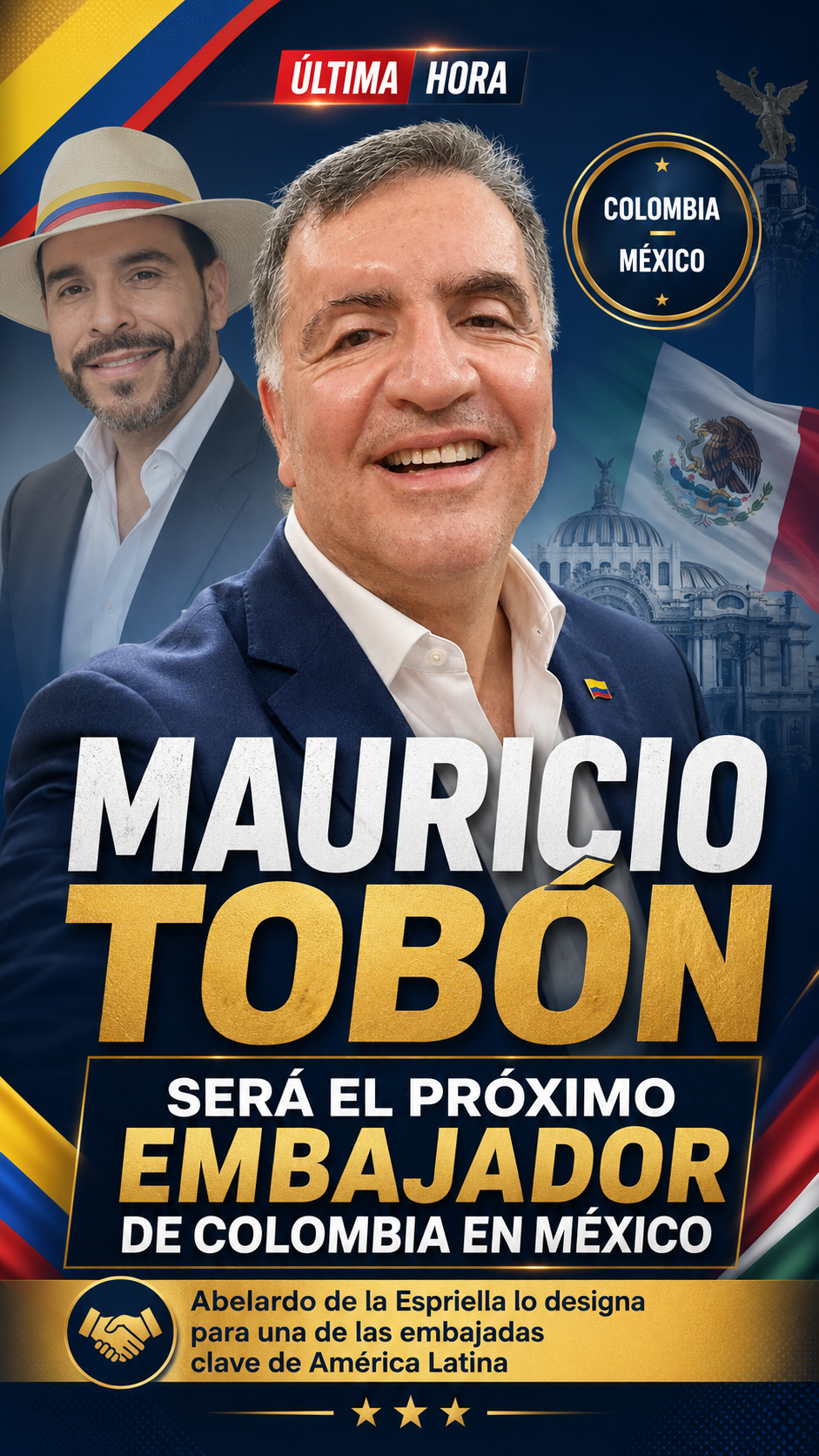 El empresario Mauricio Tobón será el próximo embajador de Colombia en México