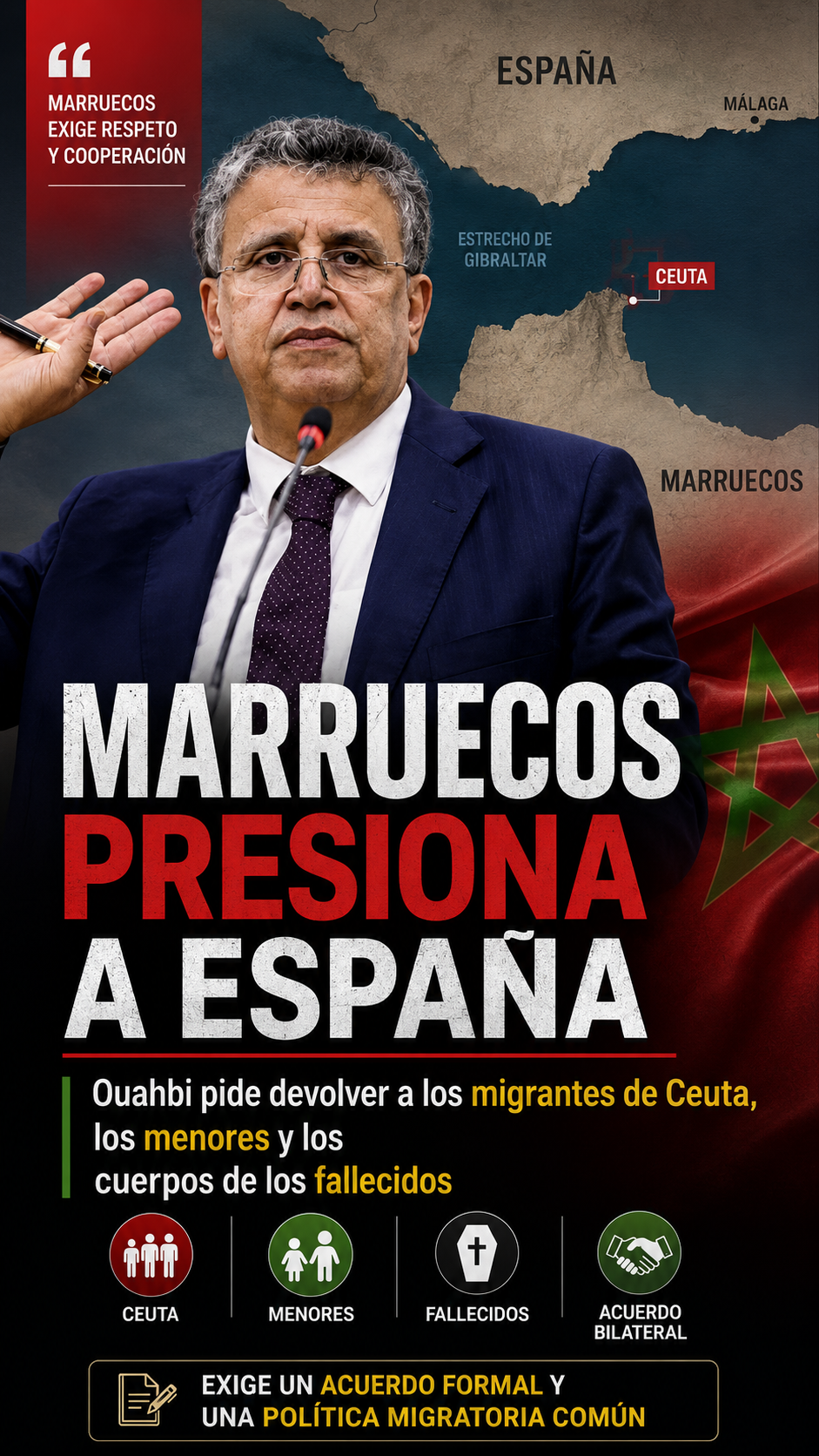 Marruecos exige a España devolver a los migrantes de Ceuta y acusa a Madrid de una política migratoria contradictoria