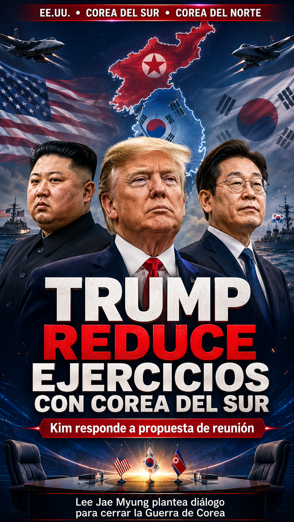 Trump reduce ejercicios militares con Corea del Sur mientras busca reabrir el diálogo con Kim Jong Un