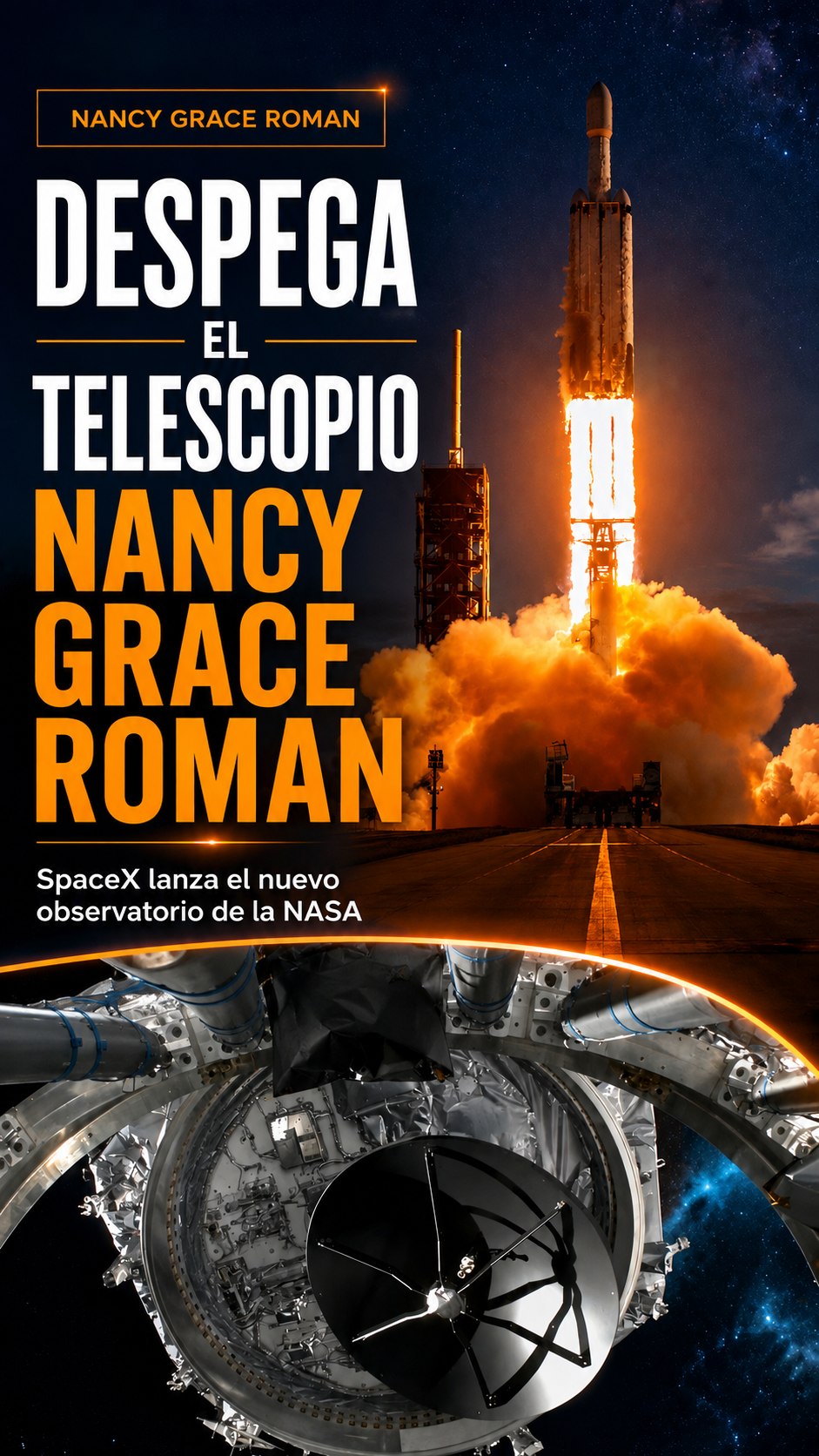 SpaceX lanza para la NASA el telescopio Nancy Grace Roman, el nuevo gran observatorio que estudiará el “universo oscuro”