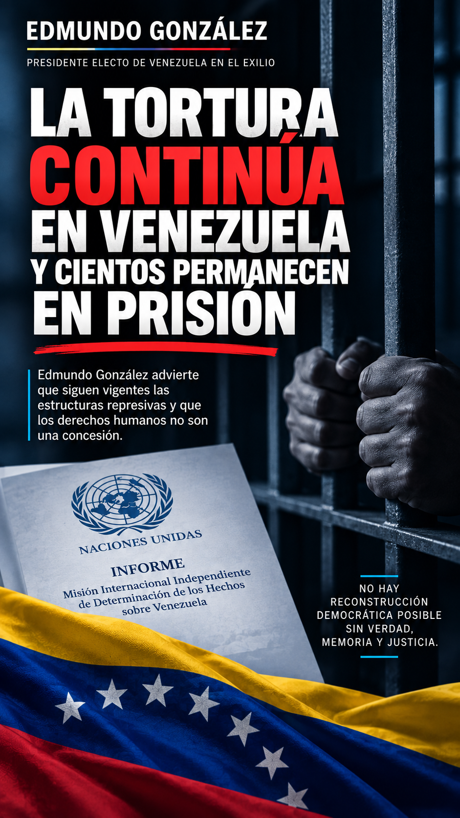 A Edmundo González le preocupa mucho el informe de la ONU sobre derechos humanos en Venezuela