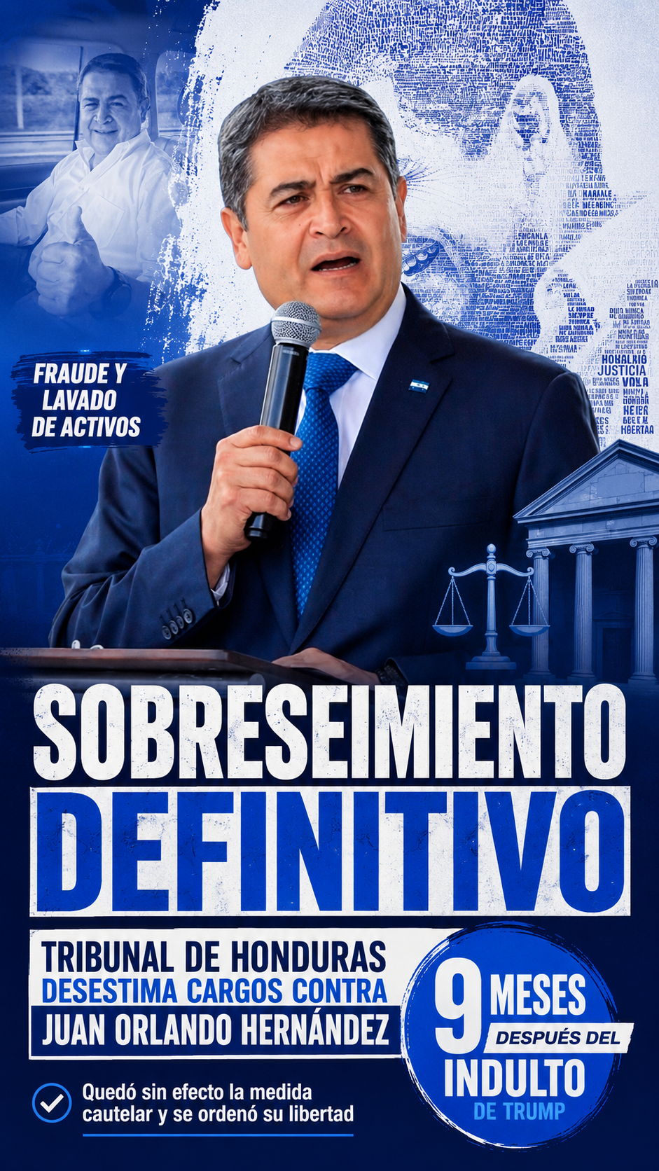 Honduras desestima cargos por fraude y lavado de activos contra el ex Presidente Juan Orlando Hernández