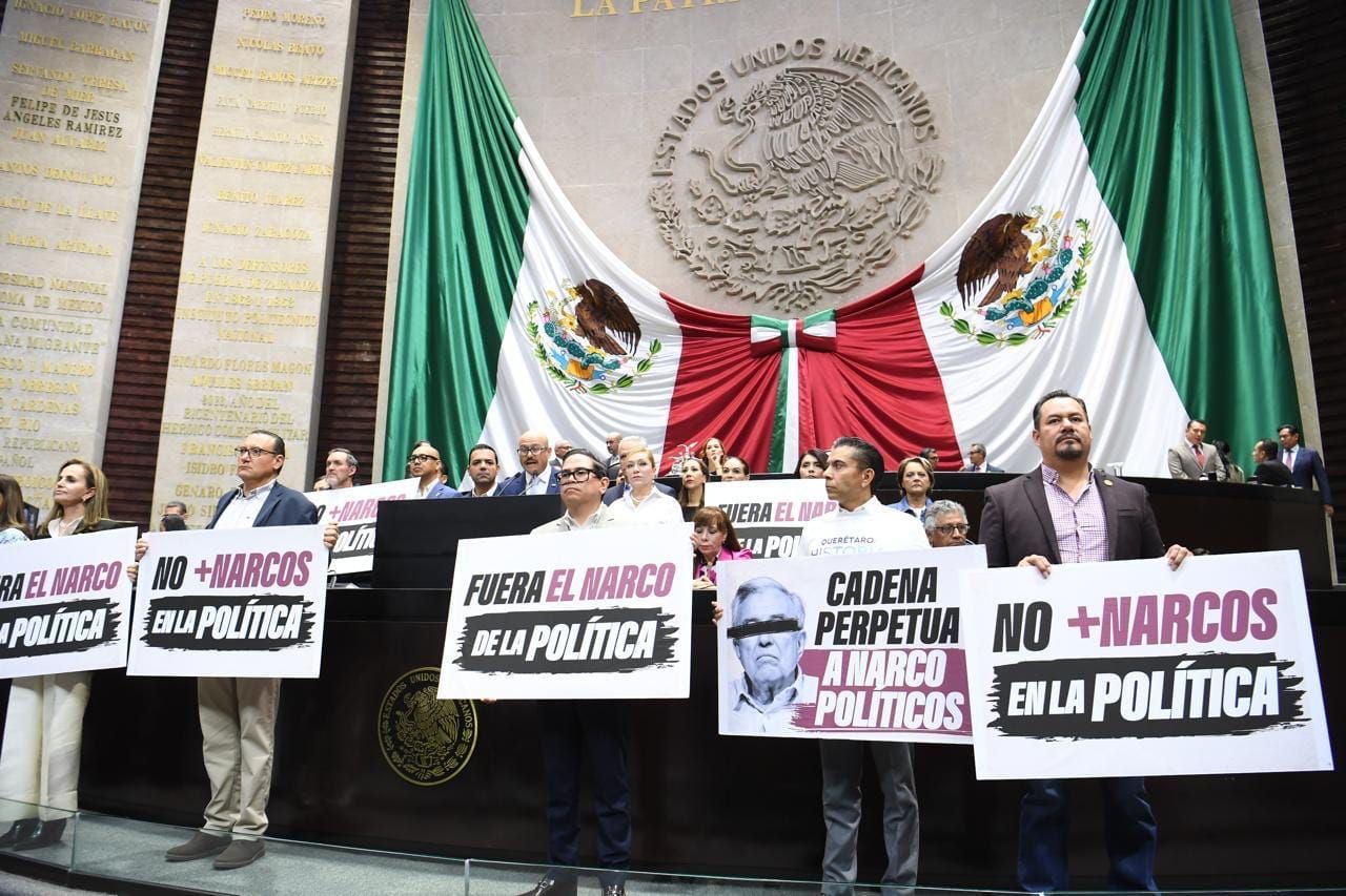 Piden diputados del PAN hasta 140 años de prisión para servidores públicos ligados al crimen organizado