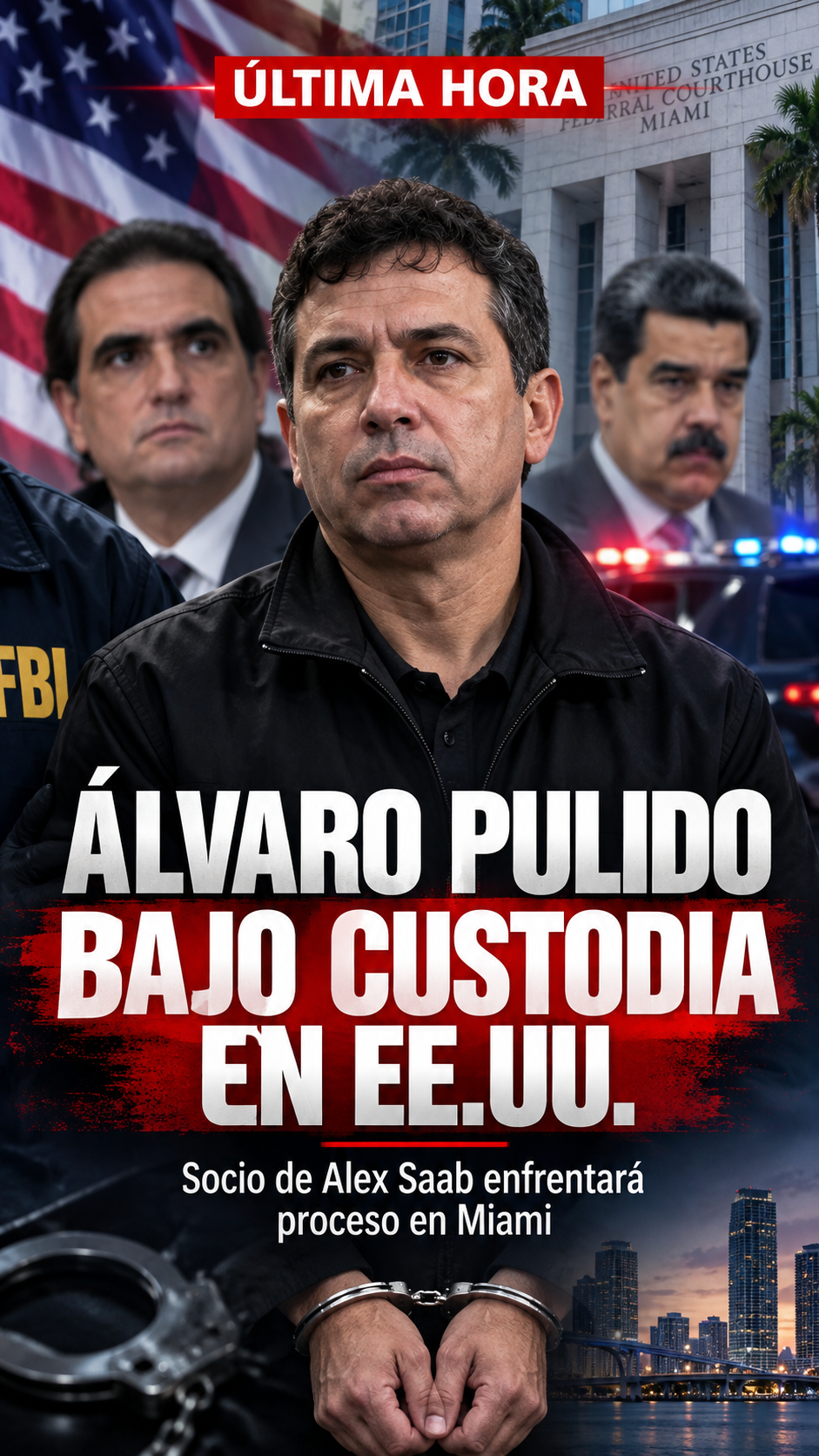 Estados Unidos detiene a Álvaro Pulido, socio de Alex Saab, por presunta trama de lavado y sobornos en Venezuela
