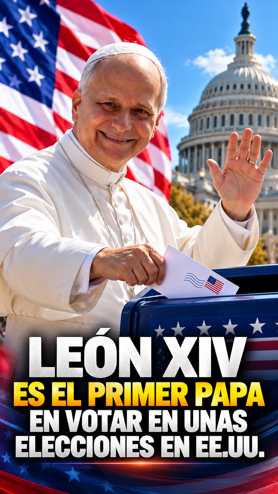 León XIV hace historia: se convierte en el primer papa en votar en unas elecciones de Estados Unidos