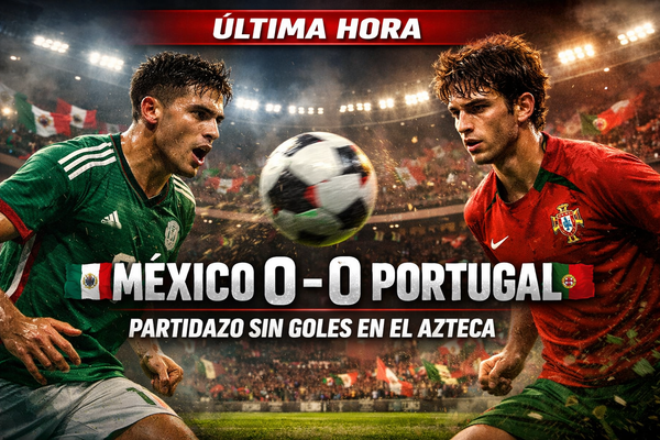 México 0-0 Portugal. Partidazo sin goles en la reapertura del Estadio Azteca