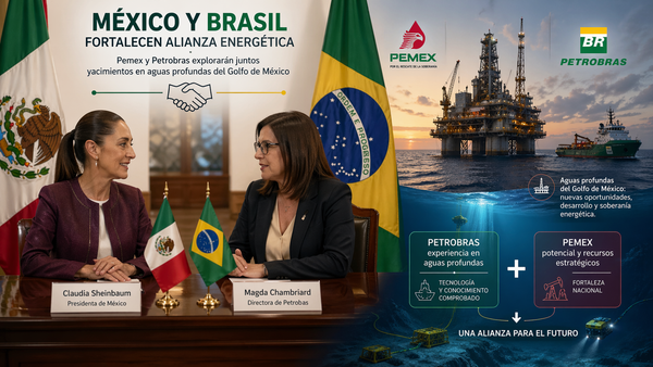 Sheinbaum se reúne con la directora de Petrobras para analizar una posible alianza con Pemex