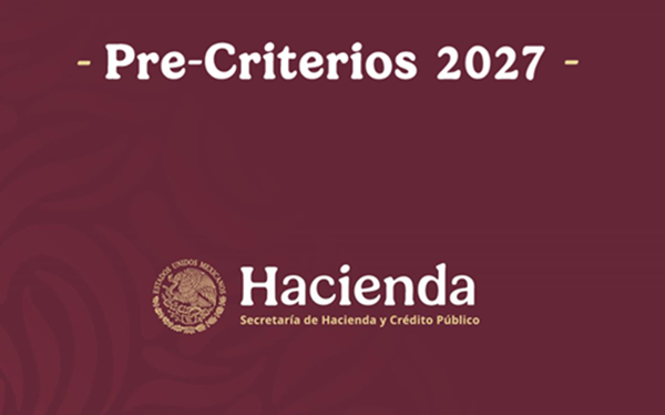Reciben Senado y diputados los Pre-Criterios de Política Económica 2027 con una estimación de crecimiento de 1.8% a 2.8% en 2026 y de 1.9% a 2.9% en 2027