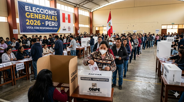 Probable segunda vuelta en las elecciones presidenciales de Perú, mañana