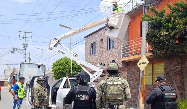 Desmantelan de sistema ilegal de videovigilancia, en Ecatepec de Morelos