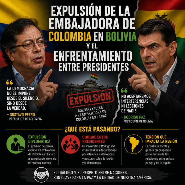 Escala el enfrentamiento entre los Presidentes de Bolivia y Colombia con la expulsión de sus Embajadores