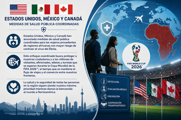 EU, Canadá y México toman medidas para los viajeros procedentes de regiones africanas con mayor riesgo de contraer el virus del Ébola