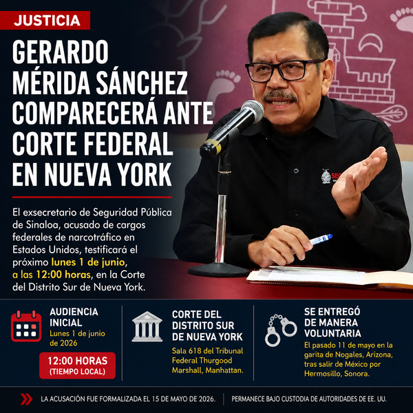 Este lunes, en Nueva York, va a testificar Gerardo Mérida Sánchez, acusado de narcotráfico