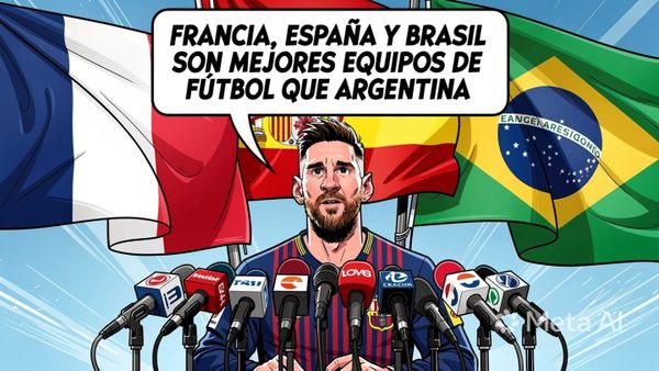 Dice Lionel Messi que Francia, España y Brasil son mejores equipos de fútbol que Argentina