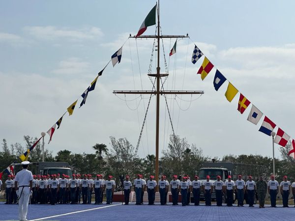 Marina realiza Ceremonia de Toma de Protesta y Jura de Bandera del personal de Marineros del Servicio Militar Nacional