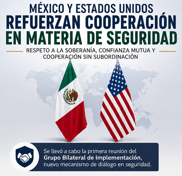 México y Estados Unidos refuerzan alianza de seguridad contra fentanilo, armas y crimen organizado
