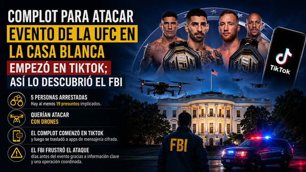 FBI desactiva plan para atacar el evento de UFC en la Casa Blanca