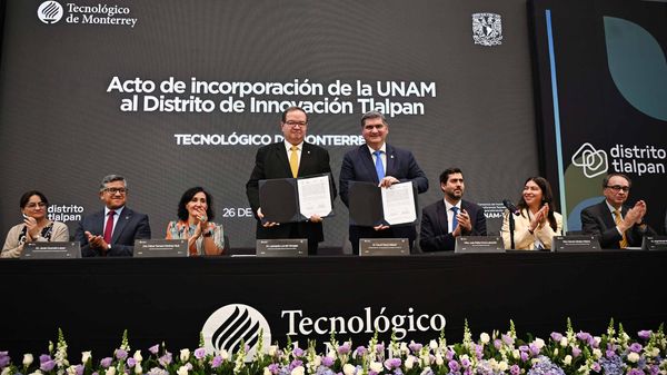 UNAM y Tec sellan alianza para impulsar innovación; anuncian inversión de 125 MDD en Distrito Tlalpan