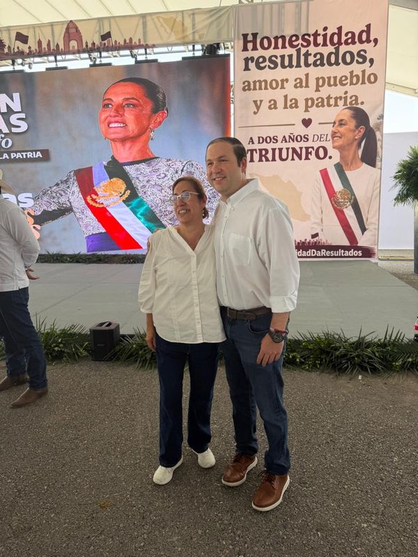Transportistas y miles de tamaulipecos respaldan a Sheinbaum en acto de rendición de cuentas
