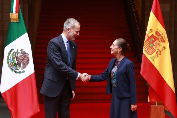 Felipe VI y Claudia Sheinbaum sostienen encuentro bilateral en Palacio Nacional
