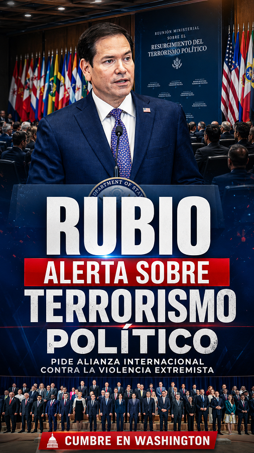Marco Rubio llama a crear una estrategia internacional contra el terrorismo político de extrema izquierda