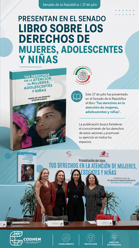 Presentan el libro “Tus derechos en la atención de mujeres, adolescentes y niñas”