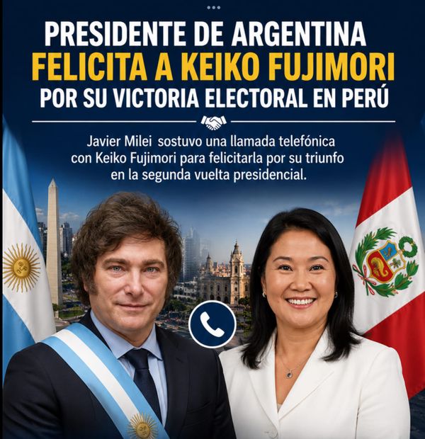 Presidente de Argentina felicita a Keiko Fujimori por su victoria electoral en Perú