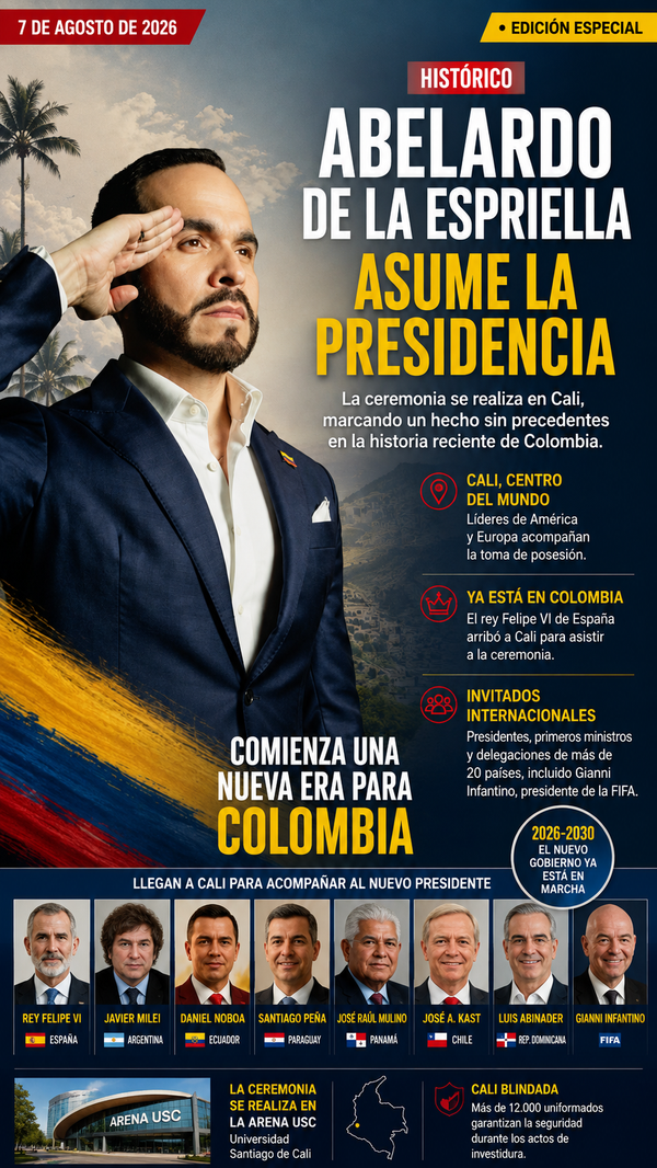 Abelardo de la Espriella asume hoy la Presidencia de Colombia
