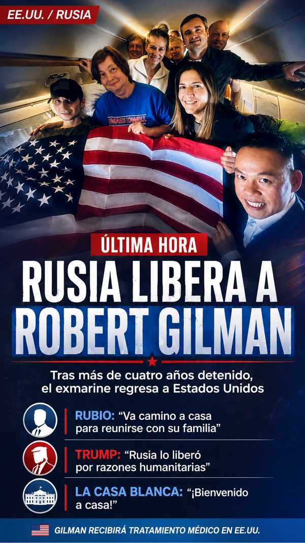 Rusia libera al estadounidense Robert Gilman tras más de cuatro años de prisión