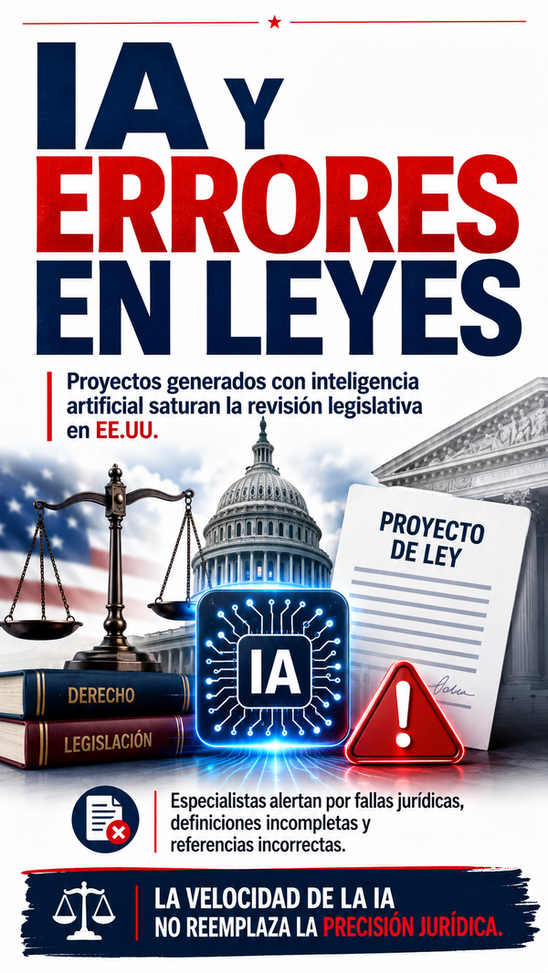 La inteligencia artificial inunda al Congreso de Estados Unidos con proyectos de ley plagados de errores