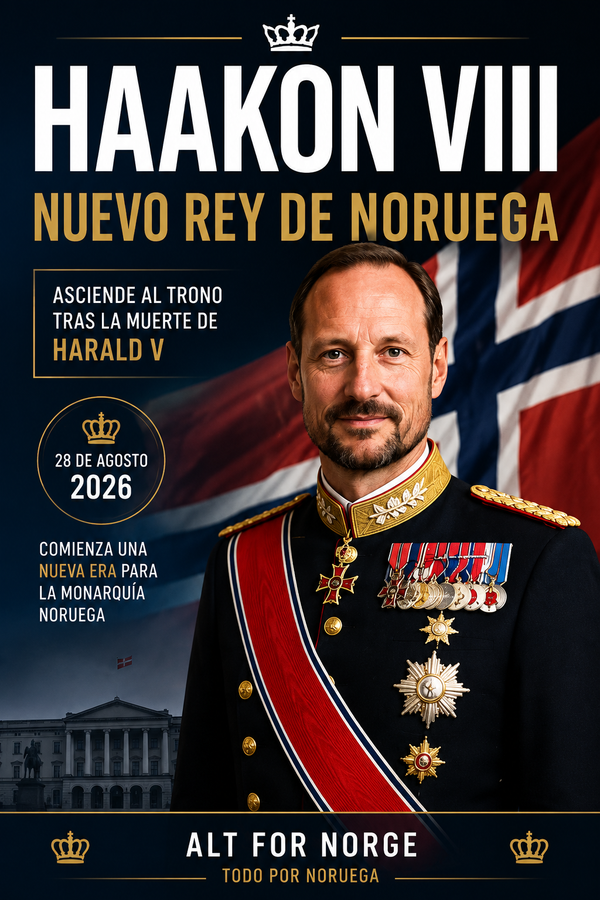 Muere el rey Harald V de Noruega a los 89 años; el príncipe heredero Haakon  asumió el trono