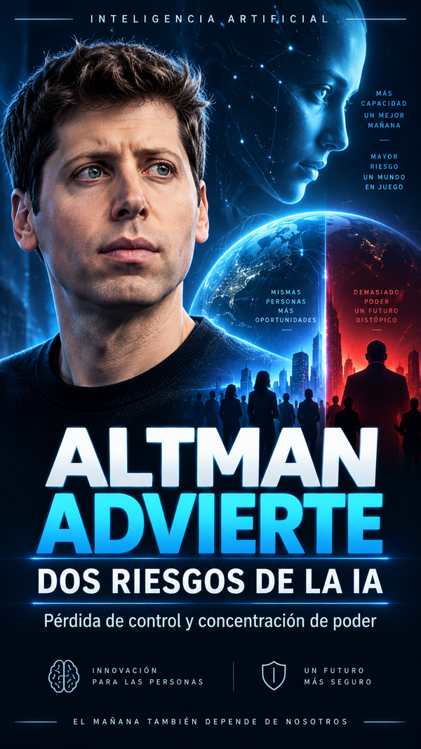 Sam Altman advierte sobre dos grandes riesgos de la IA y pide reducir el ritmo para priorizar la seguridad