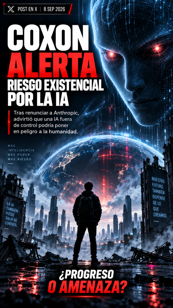Exinvestigador de Anthropic advierte que una IA fuera de control podría representar un riesgo existencial