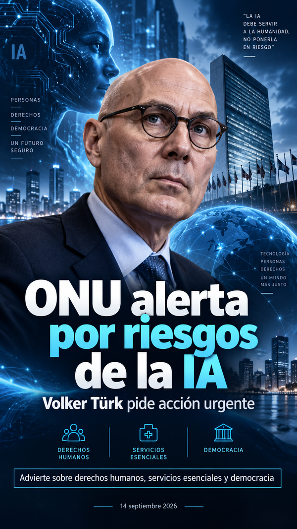ONU reclama controles internacionales ante los riesgos de una IA cada vez más autónoma