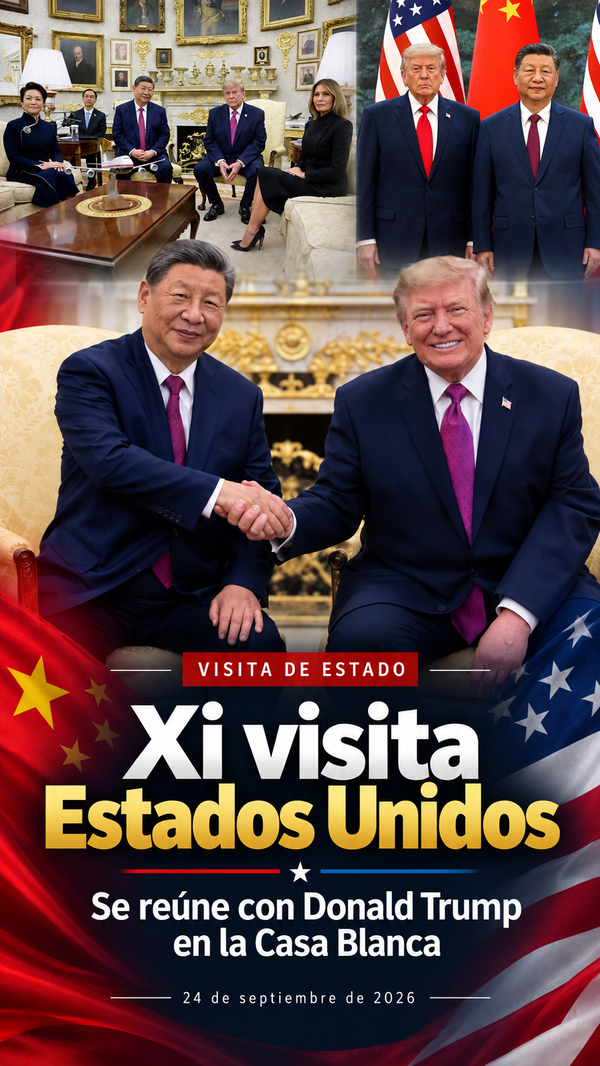 Xi Jinping realiza visita de Estado a Estados Unidos y se reúne con Donald Trump en la Casa Blanca