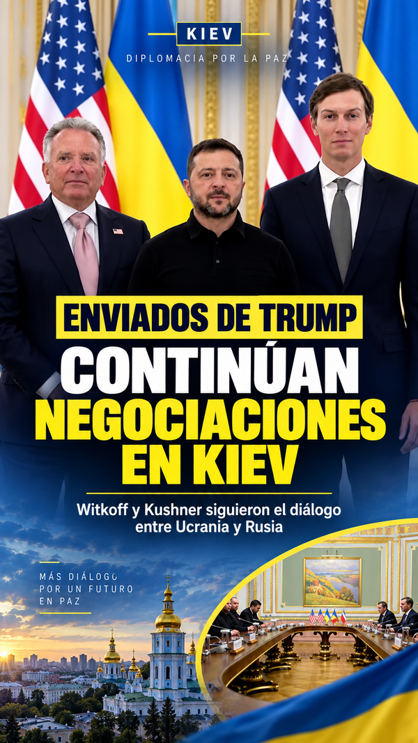 Zelenski recibe en Kiev a Witkoff y Kushner y apuesta por reactivar las negociaciones para poner fin a la guerra