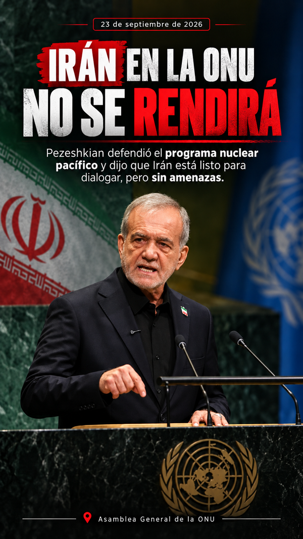 Pezeshkian responde a Trump en la ONU: Irán “no se rendirá” y defiende su programa nuclear