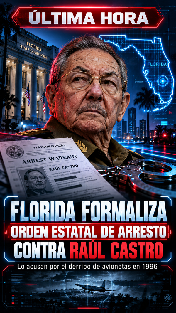 Florida formaliza orden de arresto contra Raúl Castro por el derribo de dos avionetas en 1996