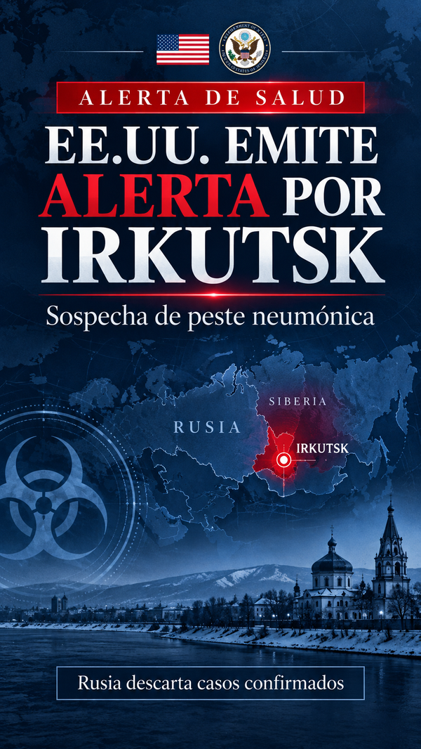 EE.UU. emite alerta sanitaria por sospecha de peste neumónica en Irkutsk; Rusia descarta casos confirmados