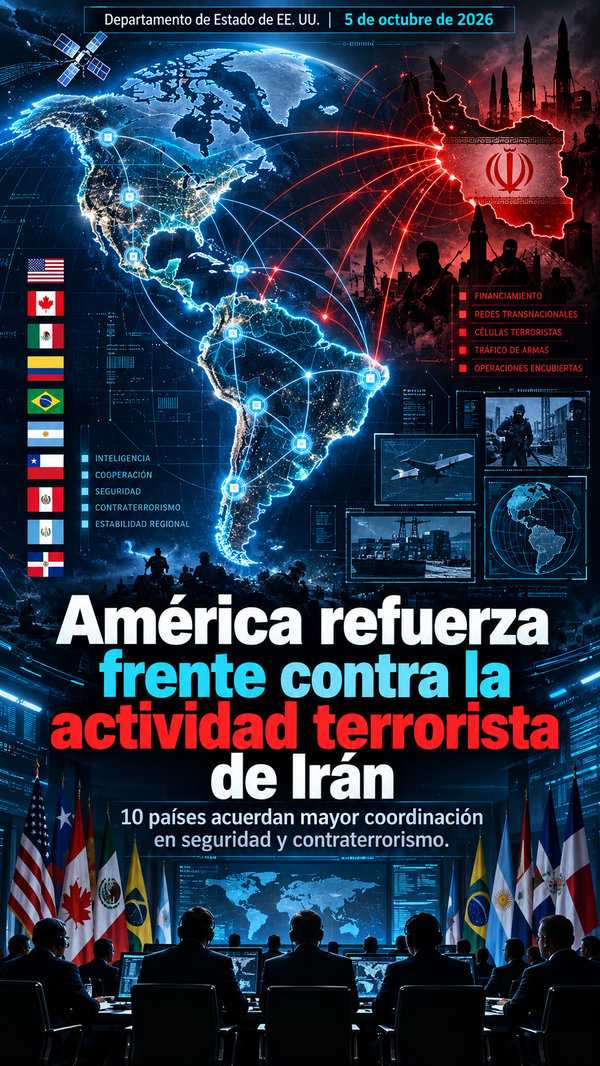 Diez países del continente americano acuerdan reforzar acciones contra actividades terroristas vinculadas a Irán