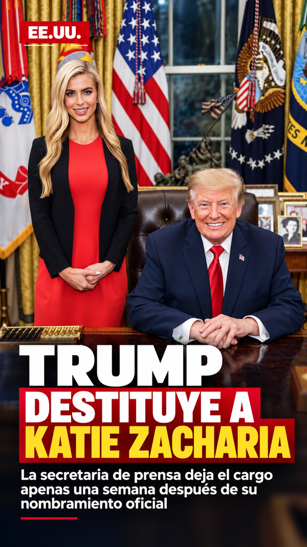 Trump destituye a Katie Zacharia como secretaria de prensa tras solo cinco días en el cargo