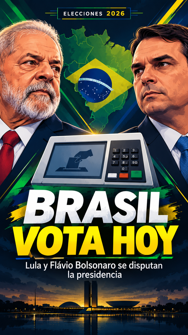 Brasil vota hoy en una elección presidencial cerrada entre Lula y Flávio Bolsonaro